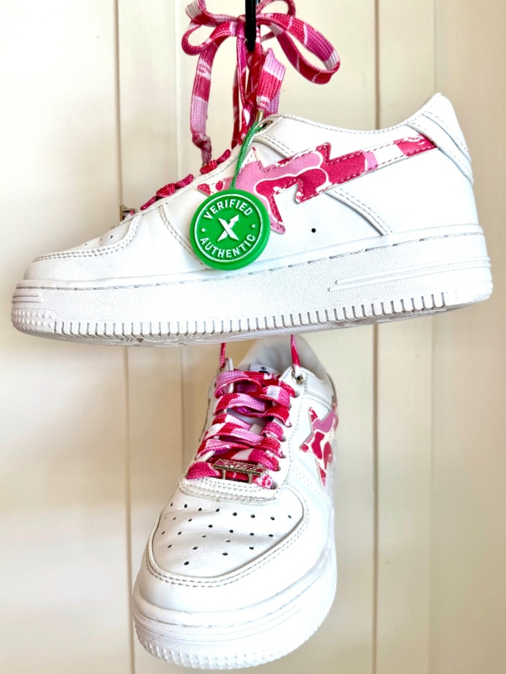 BATHING APE BAPE STA LOW WHITE ABC PINK CAMO 🔥 RETRO Y2K
